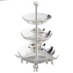 Ganesha Üç Katlı Sunumluk Sılver – STANDART - Görsel 4