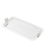 Ganesha Tepsi 16,5x32cm Gümüş – STANDART