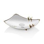 1mg-72l Black Pearl Kuslu Büyük Boy Dekoratıf Kase 32x25x5cm – STANDART