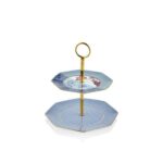 5ddc-csd20rd1 2 Katlı Kek Standı Mavi Regency Damask – STANDART