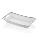 1yw-r36s Mesh Dıkdortgen Kayık 41x24x7cm Beyaz Sılver – STANDART