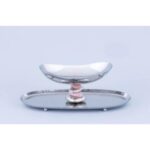 1stw-130029ps Pebble Stack Oval 2 Tıre Tabak And Tepsi 46x20x16cm – STANDART