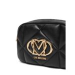 Love Moschino Jc4038pp1mlc0 000 Embossed Q Kadın Çanta – SİYAH - Görsel 3