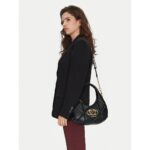 Love Moschino Jc4039pp1mlc0 000 Embossed Q Kadın Çanta – SİYAH - Görsel 2