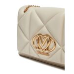 Love Moschino Jc4041pp1mlc0 110 Embossed Q Kadın Çanta – KREM - Görsel 3