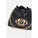 Love Moschino Jc4042pp1mlc0 000 Embossed Q Kadın Çanta – SİYAH - Görsel 2