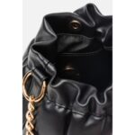 Love Moschino Jc4042pp1mlc0 000 Embossed Q Kadın Çanta – SİYAH - Görsel 4