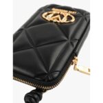 Love Moschino Jc5645pp1mlc0 000 Slg Embossed Q Kadın Cep Telefonluk – SİYAH - Görsel 3