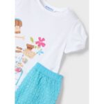 Mayoral 3211 Kız Çocuk Şort Takımı – BEYAZ - Görsel 3