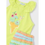 Mayoral 3214 Kız Çocuk Şort Takımı – YEŞİL - Görsel 4