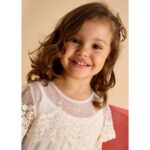 Mayoral 3909 Kız Çocuk Elbise – KREM - Görsel 2