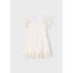 Mayoral 3909 Kız Çocuk Elbise – KREM - Görsel 5