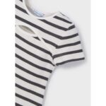 Mayoral 3924 Kız Çocuk Elbise – BEYAZ-ANTRASİT - Görsel 3