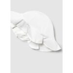 Mayoral 10879 Kız Bebek Şapka – BEYAZ - Görsel 2