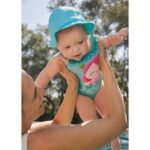 Mayoral 1764 Kız Bebek Mayo Ve Şapka – MAVİ-PEMBE