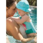 Mayoral 1764 Kız Bebek Mayo Ve Şapka – MAVİ-PEMBE - Görsel 2