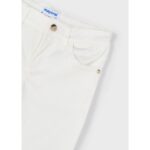 Mayoral 3553 Kız Çocuk Saten Pantolon – BEYAZ - Görsel 3