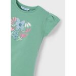 Mayoral 3015 Kız Çocuk Tshırt – YEŞİL - Görsel 4