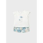 Mayoral 1237 Kız Bebek Baskılı Bermuda Takımı – MAVİ