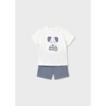 Mayoral 1252 Erkek Bebek Bermuda Takımı – MAVİ - Görsel 2