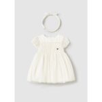 Mayoral 1902 Kız Bebek Elbise – KREM - Görsel 2