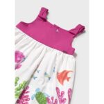 Mayoral 1924 Kız Bebek Elbise – FUŞYA - Görsel 3