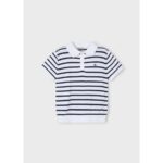 Mayoral 3104 Erkek Çocuk Tshırt – BEYAZ-LACİVERT - Görsel 4