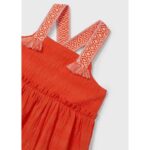 Mayoral 3942 Kız Çocuk Elbise – TURUNCU - Görsel 4