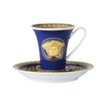 Versace 19325-409620-14720 Medusa Blue Tabaklı Kahve Fincanı – STANDART
