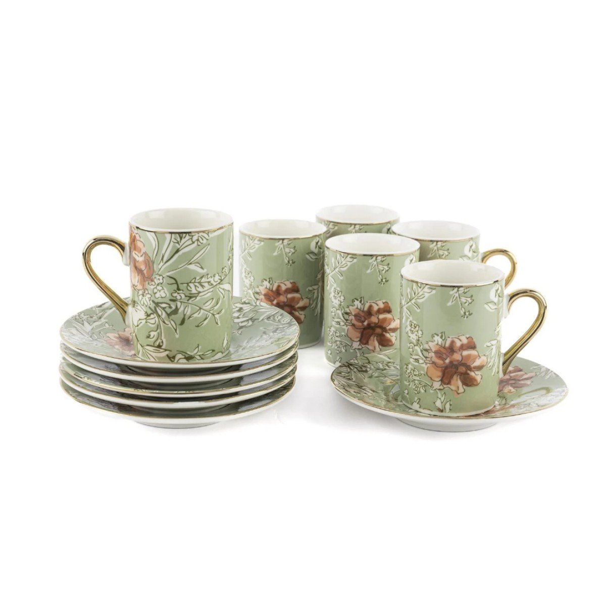 163463-0-p366_383367-flower-time-6li-kahve-fincani-seti-90cc-01a9b20f28a9 P366.383367 Flower Time 6lı Kahve Fincanı Seti 90cc – STANDART - Görsel 1