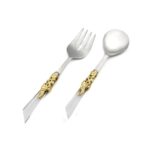 P327.348151 2li Salata Servis Takımı Gümüş-altın – STANDART