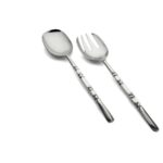 P327.801337 Natty 2li Salata Servis Takımı Gümüş – STANDART