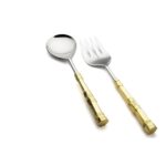 P327.801429 Shay 2li Salata Servis Takımı Altın – STANDART