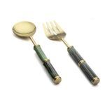 P327.802198 Brook 2li Salata Servis Takımı Altın – STANDART