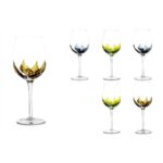 P342.101326 Yaprak Dekoratif 6lı Beyaz Şarap Kadehi 480ml – STANDART