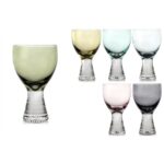 P342.101418 6lı Mix Renkli Ayaklı Bardak – STANDART