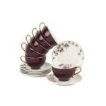 P375.100596 Plum 6lı Çay Fincanı Takımı 250cc – STANDART