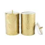 P257.822035 Lavanta Kab 2li Kavanoz 12x17cm Altın – STANDART