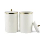 P257.822042 Lavanta Kab 2li Kavanoz 12x17cm Beyaz – STANDART