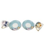 P362.378868 Garden Mavi 2li Duble Kahve Takımı Ve Demlik 200cc – STANDART - Görsel 2