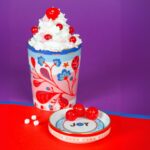 Bacı Mılano Mamma Mia Yaprak Desenli Tabaklı Espresso Fincanı 5,5 Cm X 7 Cm – STANDART