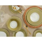 04a+p021969 Madeleine 27 Parça 6 Kişilik Yemek Takımı Yeşil – STANDART