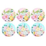 Lyba 039 Peony Bone 6lı 27cm Servis Tabağı Takımı – STANDART