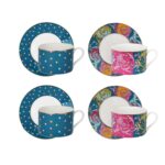 Lyhd 568 Estelle Bone 4lu Çay Fincan Takımı – STANDART