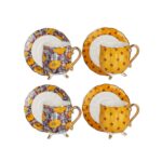 Lyhd 581 Elıana Bone 4lu Ayaklı Kahve Fincan Takımı – STANDART - Görsel 4