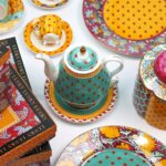 Lyhd 584 Eliana Bone Porselen Karışık Desenli Tek Kişilik Demlik&fincan Seti – STANDART - Görsel 2