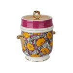 Lyhd 589 Eliana Bone Porselen Karışık Desenli Kulplu Kavanoz 16 Cm – STANDART