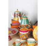 Lyhd 589 Eliana Bone Porselen Karışık Desenli Kulplu Kavanoz 16 Cm – STANDART - Görsel 2