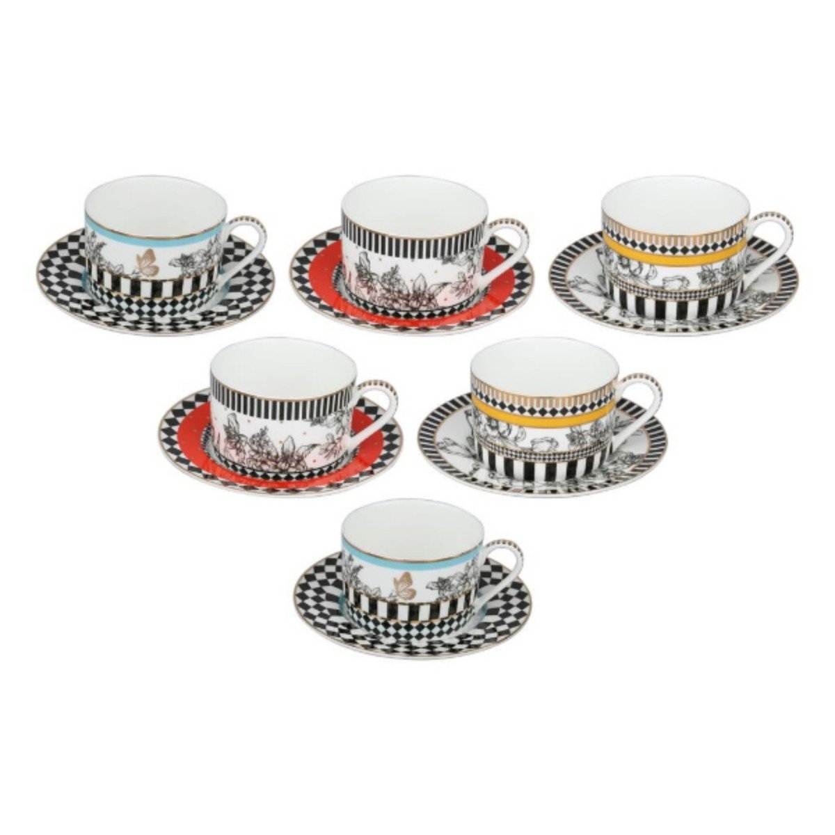 164577-0-lyhd-633-maggey-bone-6li-cay-fincan-takimi-01034794e43b Lyhd 633 Maggey Bone 6lı Çay Fincan Takımı – STANDART - Görsel 1