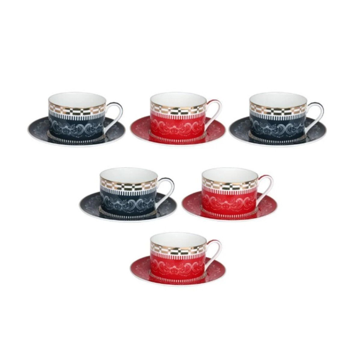 164615-0-lyhd-649-lancelot-bone-6li-cay-fincani-seti-01034794e43b Lyhd 649 Lancelot Bone 6lı Cay Fıncanı Setı – STANDART - Görsel 1